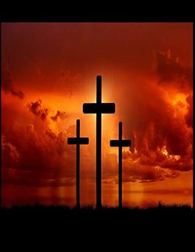 portada The Cross Christian Inspirational Not: 100 Pages 8. 5 x 11 Wide Ruled Line Paper (en Inglés)