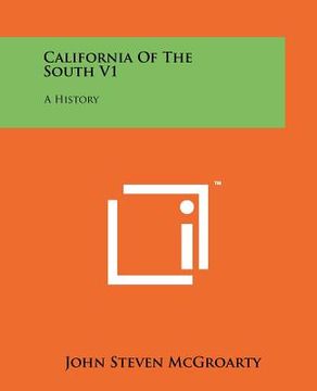 portada california of the south v1: a history (en Inglés)