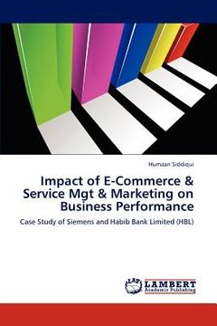 portada impact of e-commerce & service mgt & marketing on business performance (en Inglés)