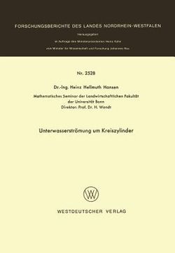 portada Unterwasserströmung Um Kreiszylinder (in German)