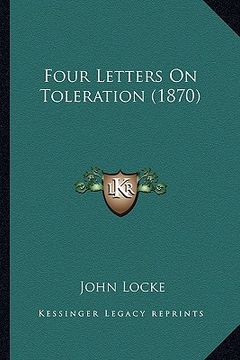 portada four letters on toleration (1870)