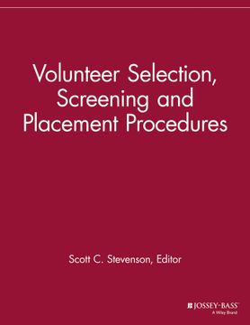 portada Volunteer Selection, Screening And Placement Procedures