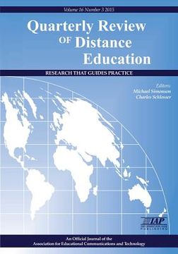 portada Quarterly Review of Distance Education: Volume 16, Number 3, 2015