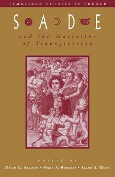 portada Sade & Narratives of Transgression (Cambridge Studies in French) (in English)