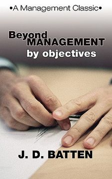 portada beyond management by objectives: a management classic (en Inglés)
