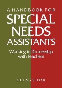 portada a handbook for special needs assistants: working in partnership with teachers (en Inglés)