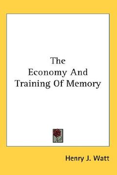 portada the economy and training of memory (in English)