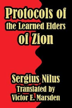 portada protocols of the learned elders of zion (in English)