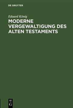 portada Moderne Vergewaltigung des Alten Testaments (en Alemán)