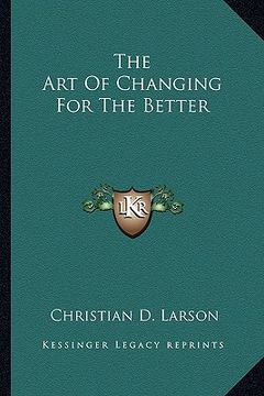 portada the art of changing for the better