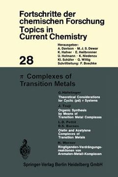 portada pi-complexes of transition metals (en Inglés)