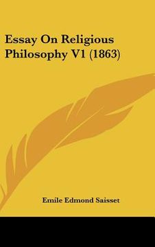 portada essay on religious philosophy v1 (1863) (en Inglés)