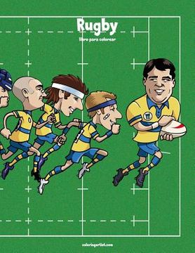 portada Rugby libro para colorear 1