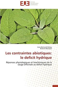 portada Les Contraintes Abiotiques: Le Deficit Hydrique
