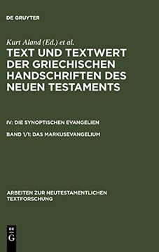 portada Das Markusevangelium (Arbeiten zur Neutestamentlichen Textforschung) 