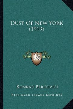 portada dust of new york (1919)