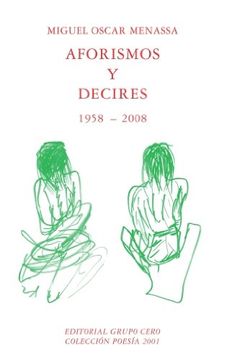 portada Aforismos y decires 1958-2008 (Poesía 2001)