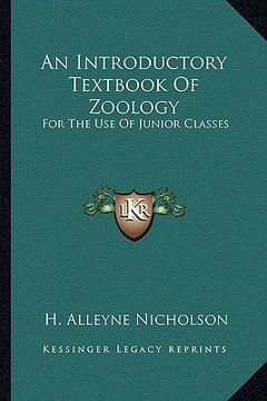 portada an introductory textbook of zoology: for the use of junior classes (in English)