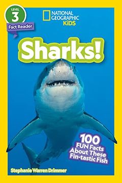portada National Geographic Readers: Sharks! ((Level 3)): 100 fun Facts About These Fin-Tastic Fish (in English)