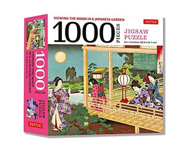 portada Viewing the Moon Japanese Garden- 1000 Piece Jigsaw Puzzle: Finished Size 24 x 18 Inches (61 x 46 cm) (in English)