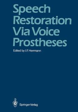 portada speech restoration via voice prostheses (en Inglés)