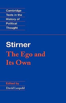 portada Stirner: The ego and its own Hardback (Cambridge Texts in the History of Political Thought) (in English)