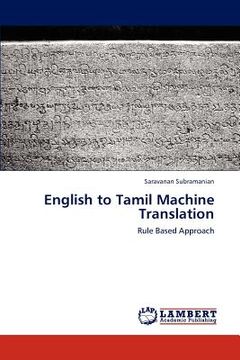 portada english to tamil machine translation (en Inglés)