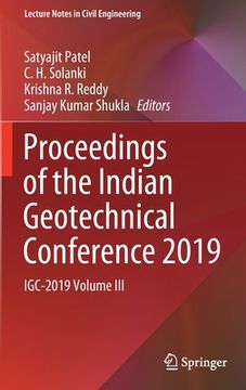 portada Proceedings of the Indian Geotechnical Conference 2019: Igc-2019 Volume III (en Inglés)