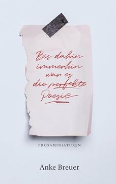 portada Bis Dahin Immerhin war es die Perfekte Poesie: Prosaminiaturen (en Alemán)