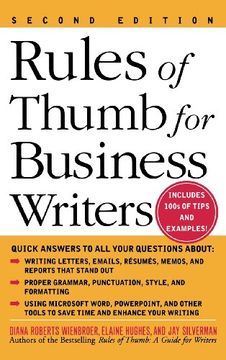 portada Rules of Thumb for Business Writers (in English)