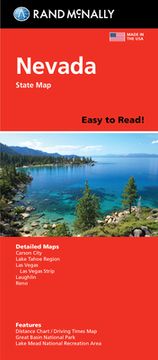 portada Rand Mcnally Easy to Read Folded Map: Nevada State map (en Inglés)