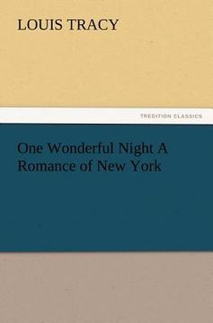 portada one wonderful night a romance of new york (en Inglés)