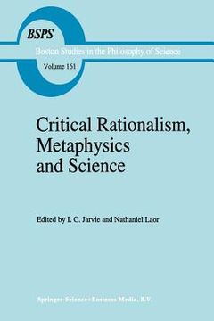portada critical rationalism, metaphysics and science: essays for joseph agassi volume i