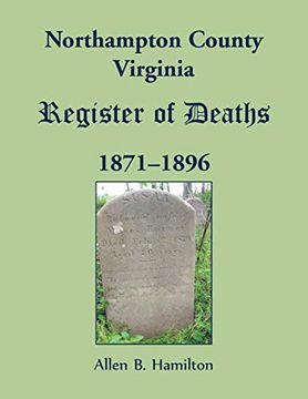 portada Northampton County, Virginia Register of Deaths, 1871-1896 (en Inglés)