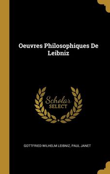 portada Oeuvres Philosophiques de Leibniz