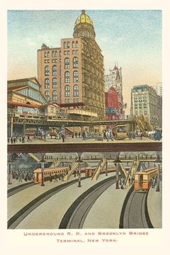 portada Vintage Journal Underground RR and Brooklyn Bridge Terminal, New York City (en Inglés)
