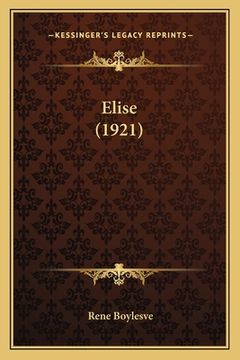portada Elise (1921) (en Francés)