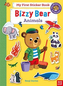portada Bizzy Bear: My First Sticker Book Animals (en Inglés)