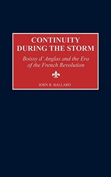 portada Continuity During the Storm: Boissy D'anglas and the era of the French Revolution (en Inglés)