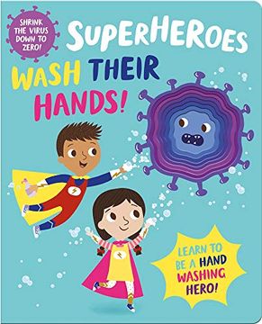 portada Superheroes Wash Their Hands! (I'M a Super Toddler! Die-Cut Board Book) 