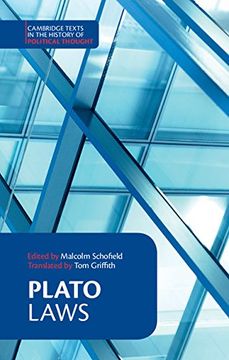 portada Plato: Laws (Cambridge Texts in the History of Political Thought) (en Inglés)