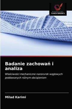 portada Badanie zachowań i analiza (in Polaco)