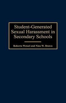 portada student-generated sexual harassment in secondary schools (en Inglés)