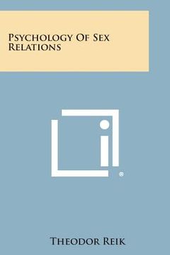 portada Psychology of Sex Relations (en Inglés)