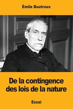 portada De la contingence des lois de la nature (in French)