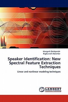 portada speaker identification: new spectral feature extraction techniques (in English)