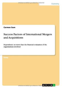 portada Success Factors of International Mergers and Acquisitions