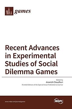 portada Recent Advances in Experimental Studies of Social Dilemma Games