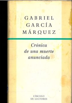 portada Cronica de una Muerte Anunciada Gabriel Garcia Marquez