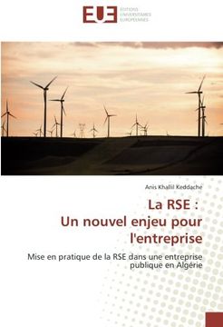 portada La RSE : Un nouvel enjeu pour l'entreprise: Mise en pratique de la RSE dans une entreprise publique en Algérie